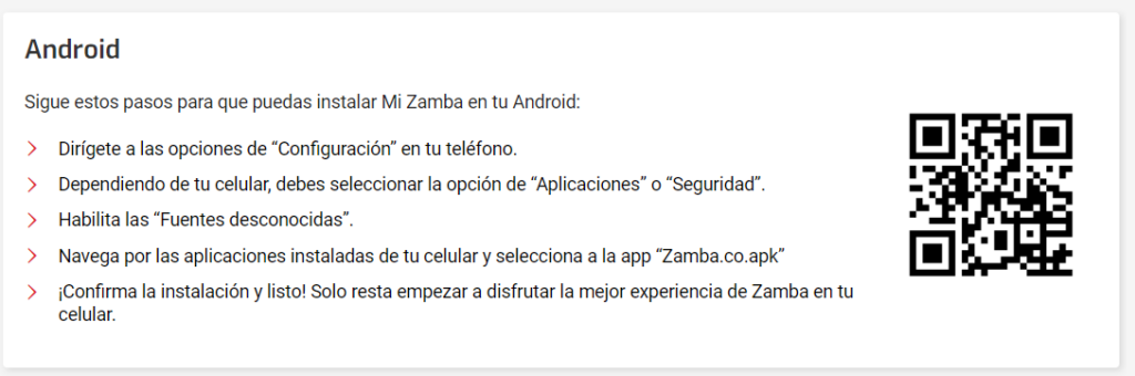 app zamba android